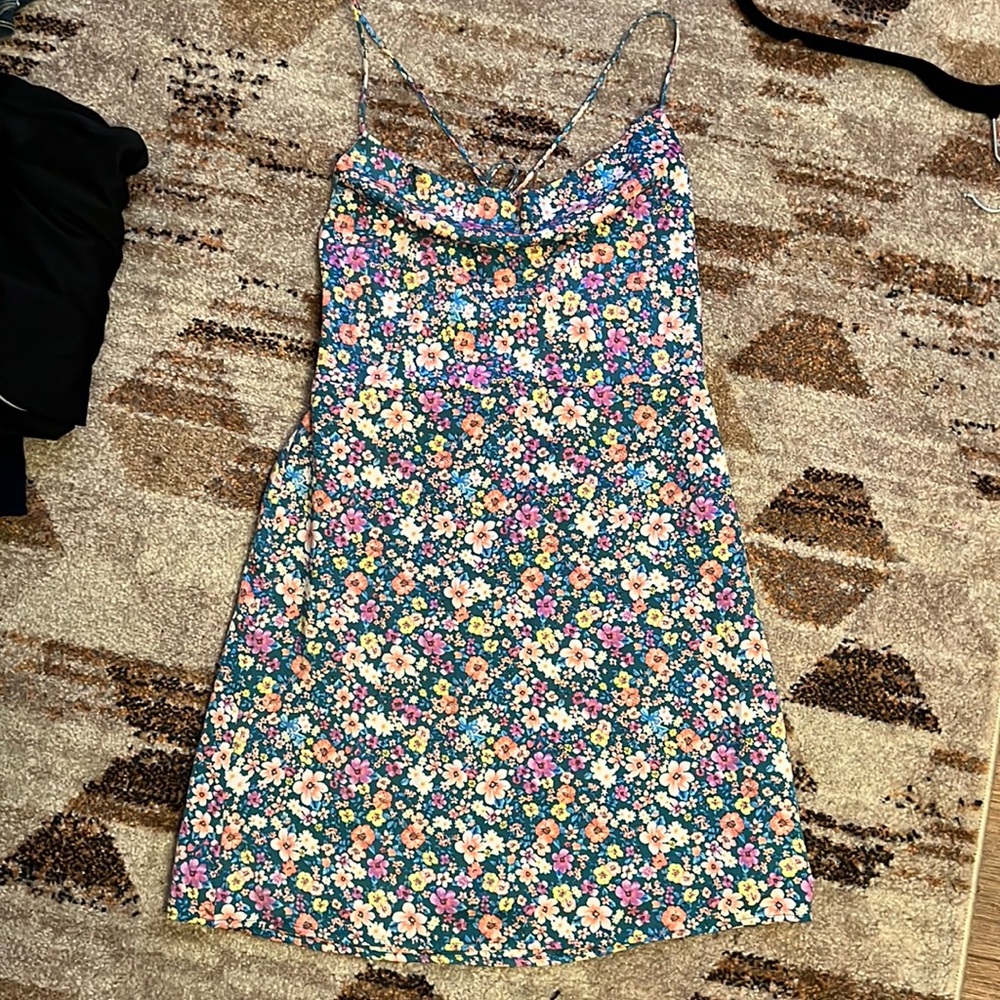 Floral Silk Dress